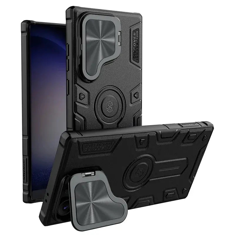 ArmorShield Pro 360° Kickstand Lens Flip Cover for Samsung Galaxy S24 Ultra - Pinnacle Luxuries