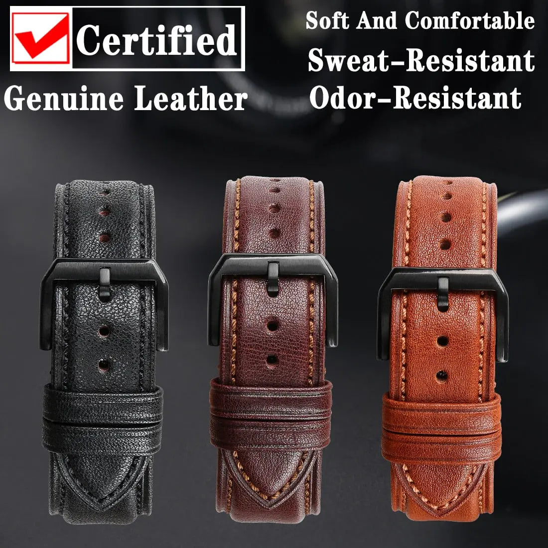 Elegance Leather Watch Band Collection For Samsung Galaxy Watch 6 & Watch 6 Classic Pinnacle Luxuries