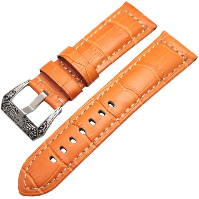 Pinnacle Handmade Genuine Italian Leather Watch Band 22mm 24mm Pinnacle Luxuries