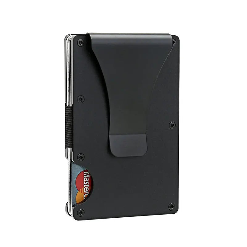 DIENQI Carbon Fiber Card Holder Mini Aluminum Metal RFID Magic Men's Wallet Pinnacle Luxuries