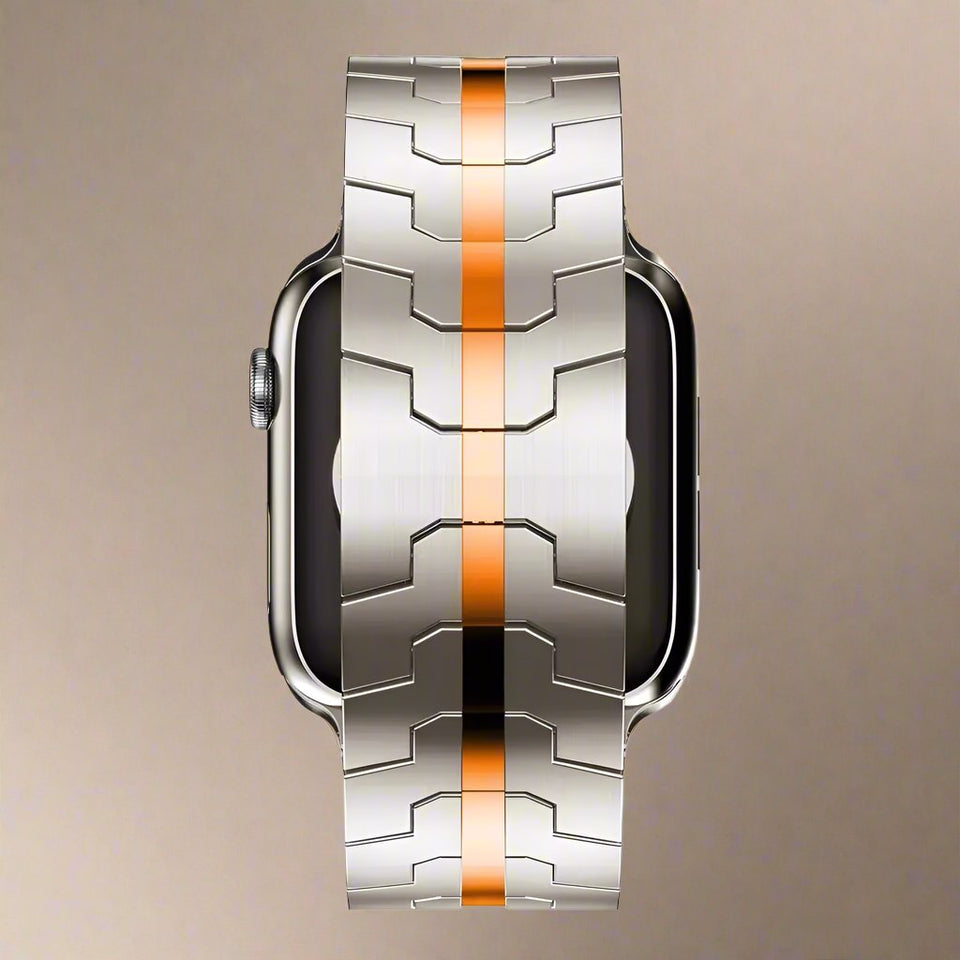 Ultra Titanium Color Strap For Apple Watch 49mm 45mm 44mm 42 Luxury Metal Band For iWatch 8 7 6 5 4 se Stainless Steel Bracelet Pinnacle Luxuries