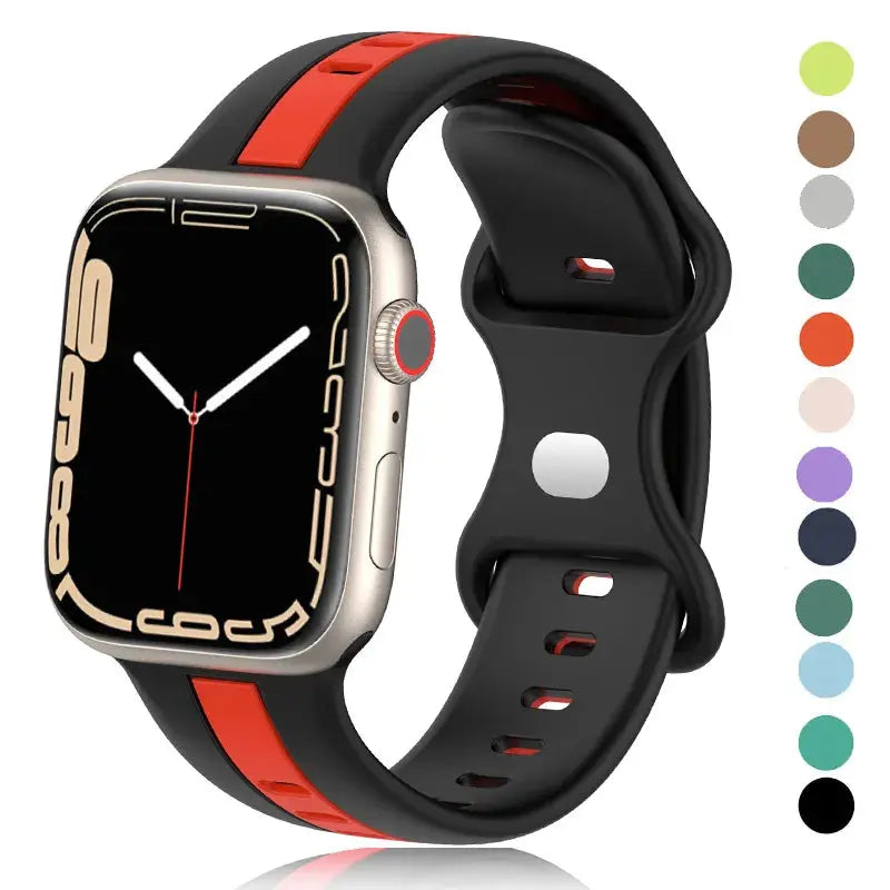 Pinnacle HydroSport Waterproof Silicone Apple Watch Band Pinnacle Luxuries