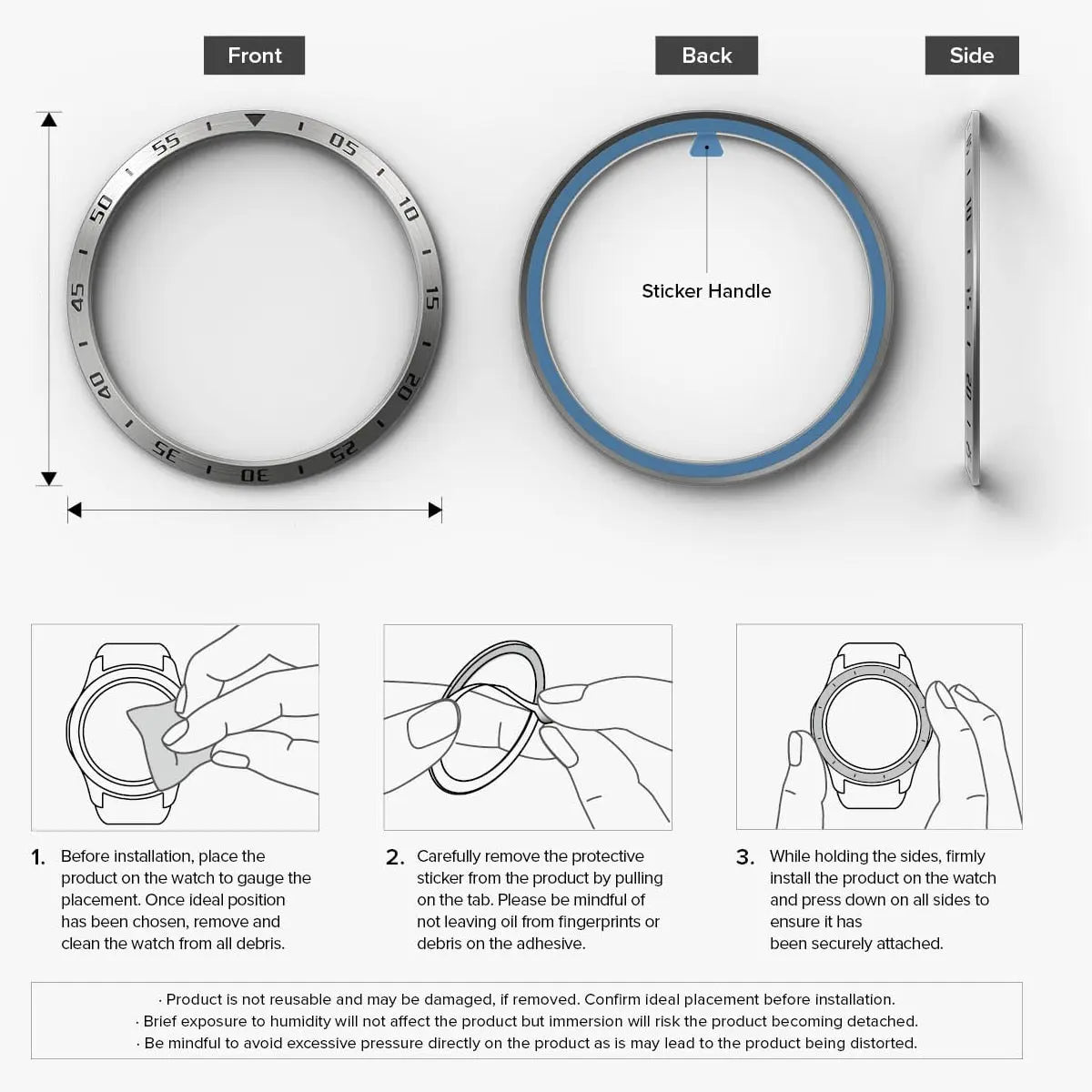 3pcs for samsung galaxy watch 6 classic 47mm 43mm case+metal bezel ring+Tempered glass screen protector watch 5 pro 45mm bumper Pinnacle Luxuries