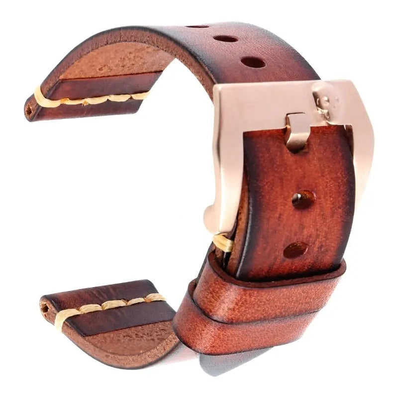 Vintage Italian Cow Leather Watchband - Pinnacle Luxuries