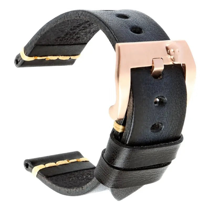 Vintage Italian Cow Leather Watchband - Pinnacle Luxuries