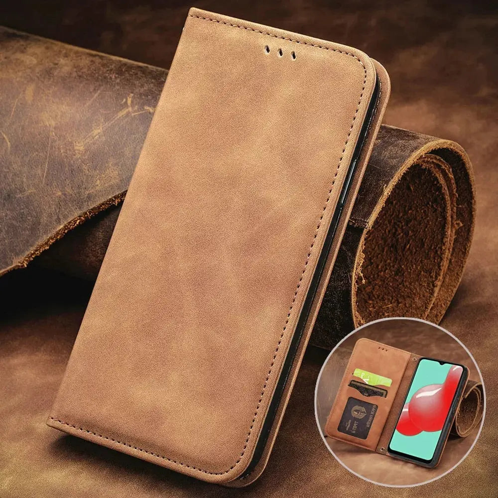 Luxurious Leather Wallet Case For Google Pixel 6 6 Pro 6A - Pinnacle Luxuries