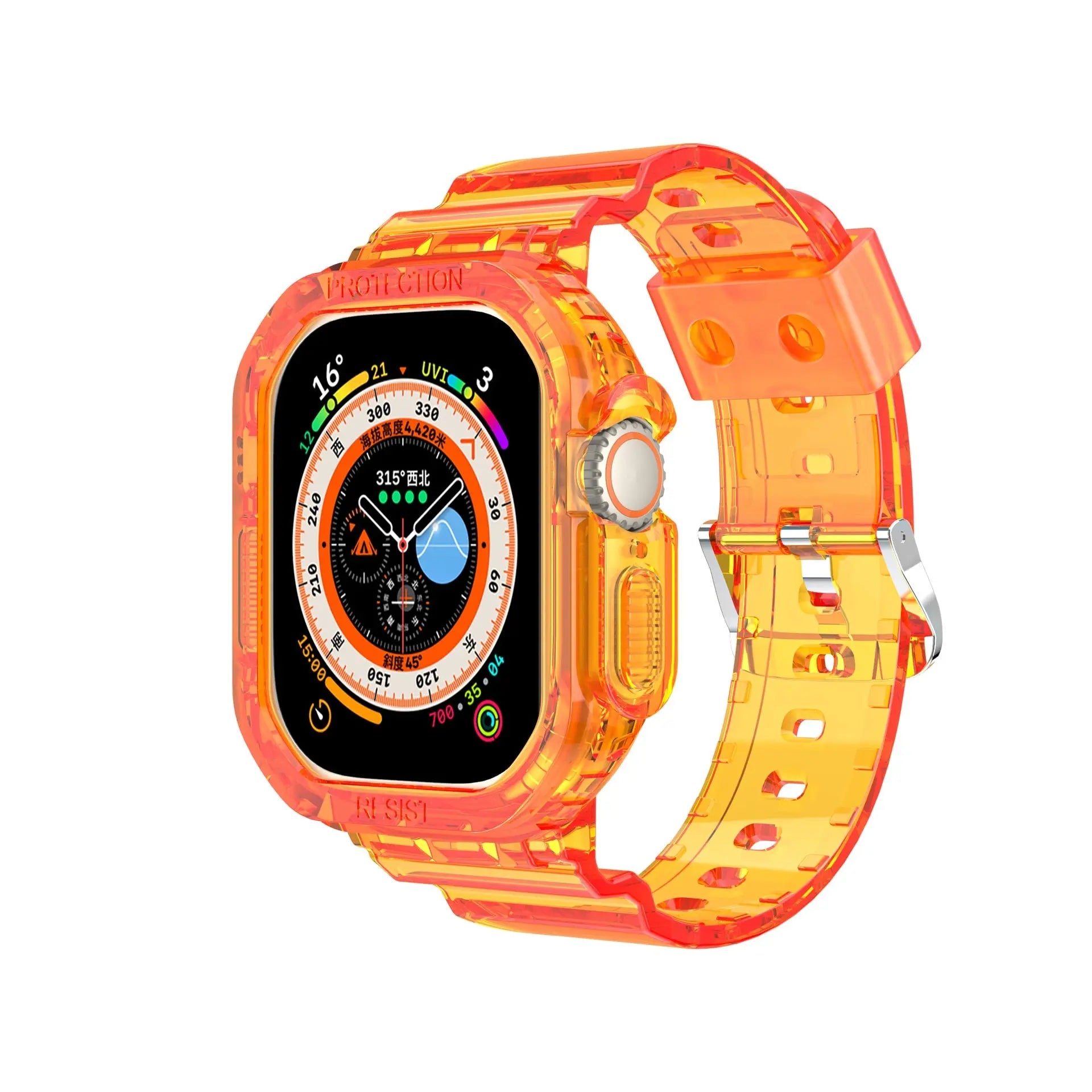 Pinnacle Transparent Band And Case Combo For Apple Watch Ultra 49mm - Pinnacle Luxuries