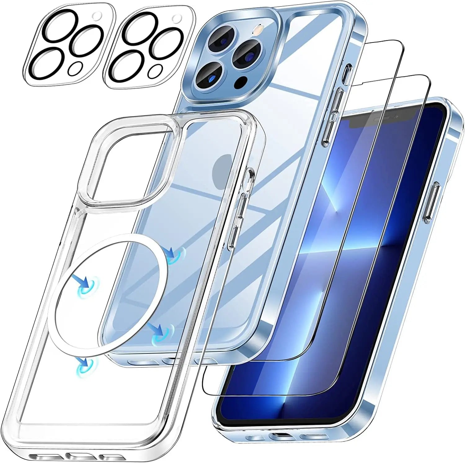 360 Pinnacle Built In Tempered Glass Case For iPhone 14 Pro Max - Pinnacle Luxuries