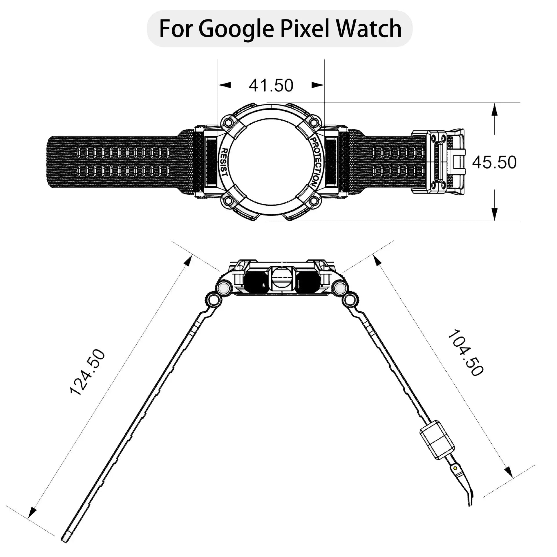 Pinnacle Band And Case Protection For Google Pixel Watch - Pinnacle Luxuries