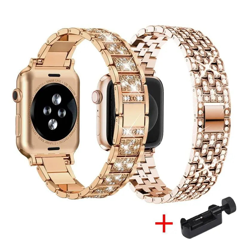 Diva Collection Pair Of Bands For Apple Watch Series 7 - Pinnacle Luxuries