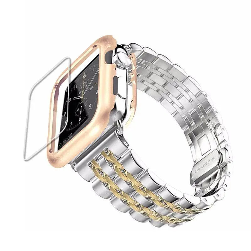 Ultimate Stainless Steel Apple Watch Band Case - Pinnacle Luxuries