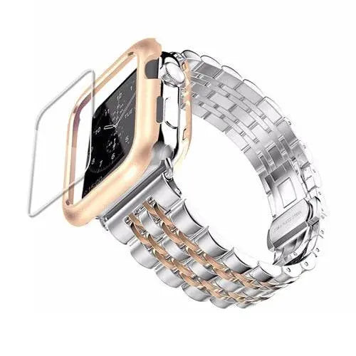 Ultimate Stainless Steel Apple Watch Band Case - Pinnacle Luxuries