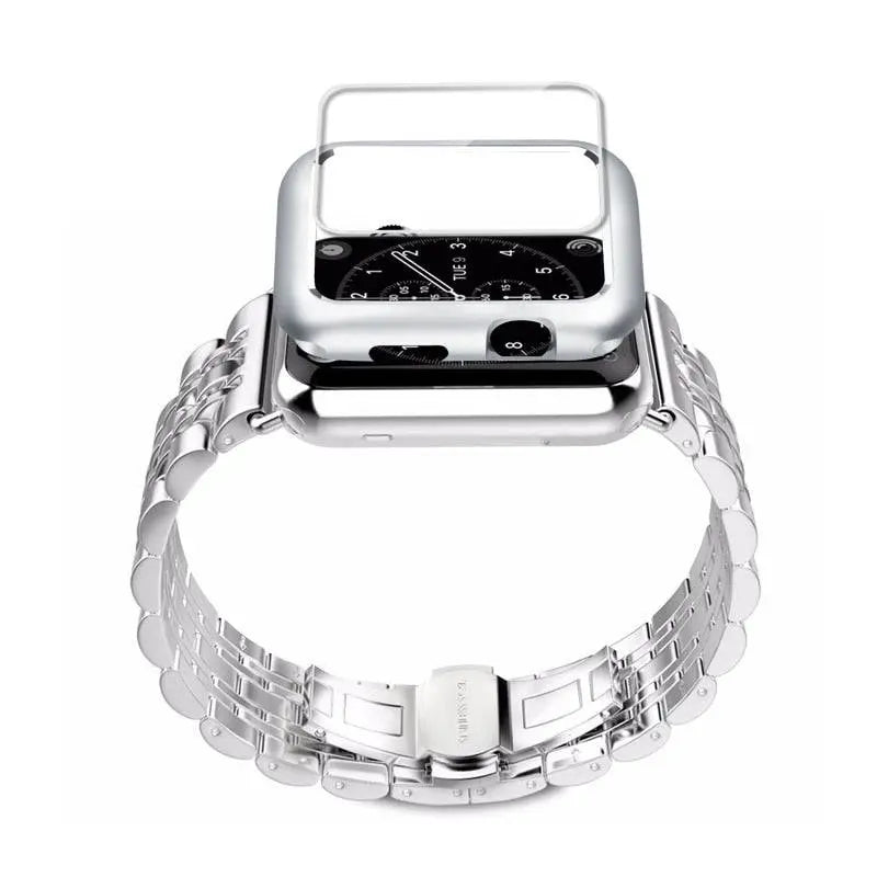 Ultimate Stainless Steel Apple Watch Band Case - Pinnacle Luxuries