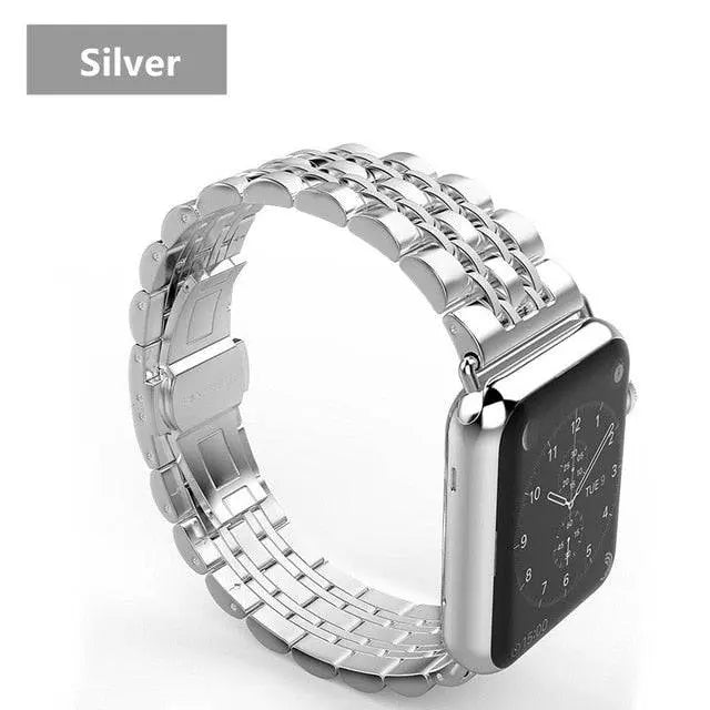 Apple Watch Series 4/5/6 Custom Stainless Steel Case & Band - Pinnacle Luxuries