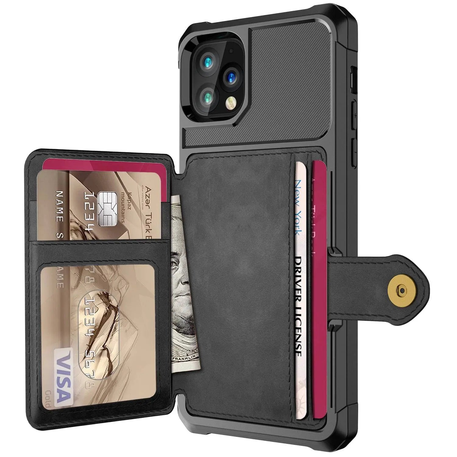 Premiere Leather Wallet Case For Apple iPhone 12/12 Mini/12 Pro/12 Pro Max - Pinnacle Luxuries