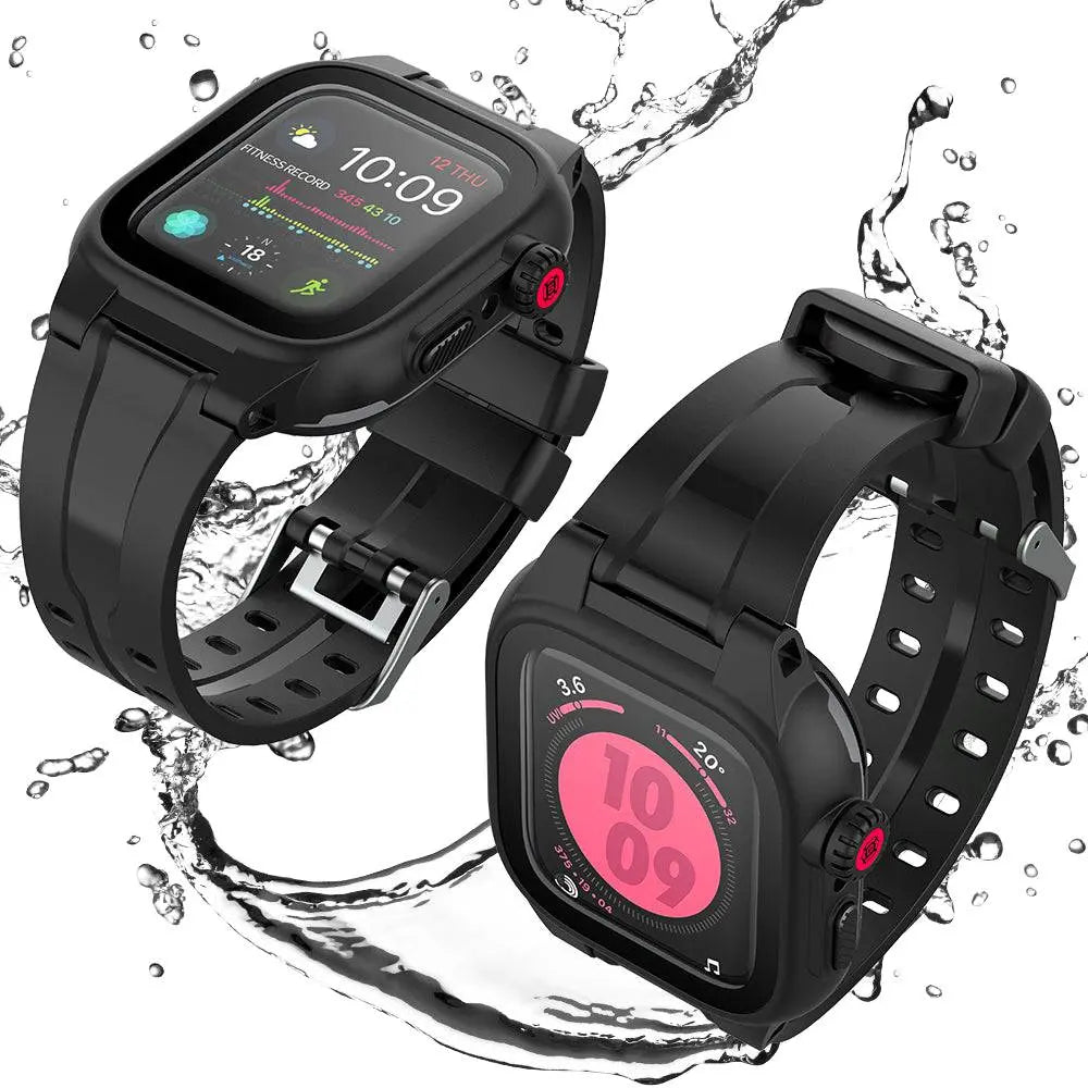 Premium Waterproof Band Case Combo For Apple Watch Series 6 5 4/SE - Pinnacle Luxuries