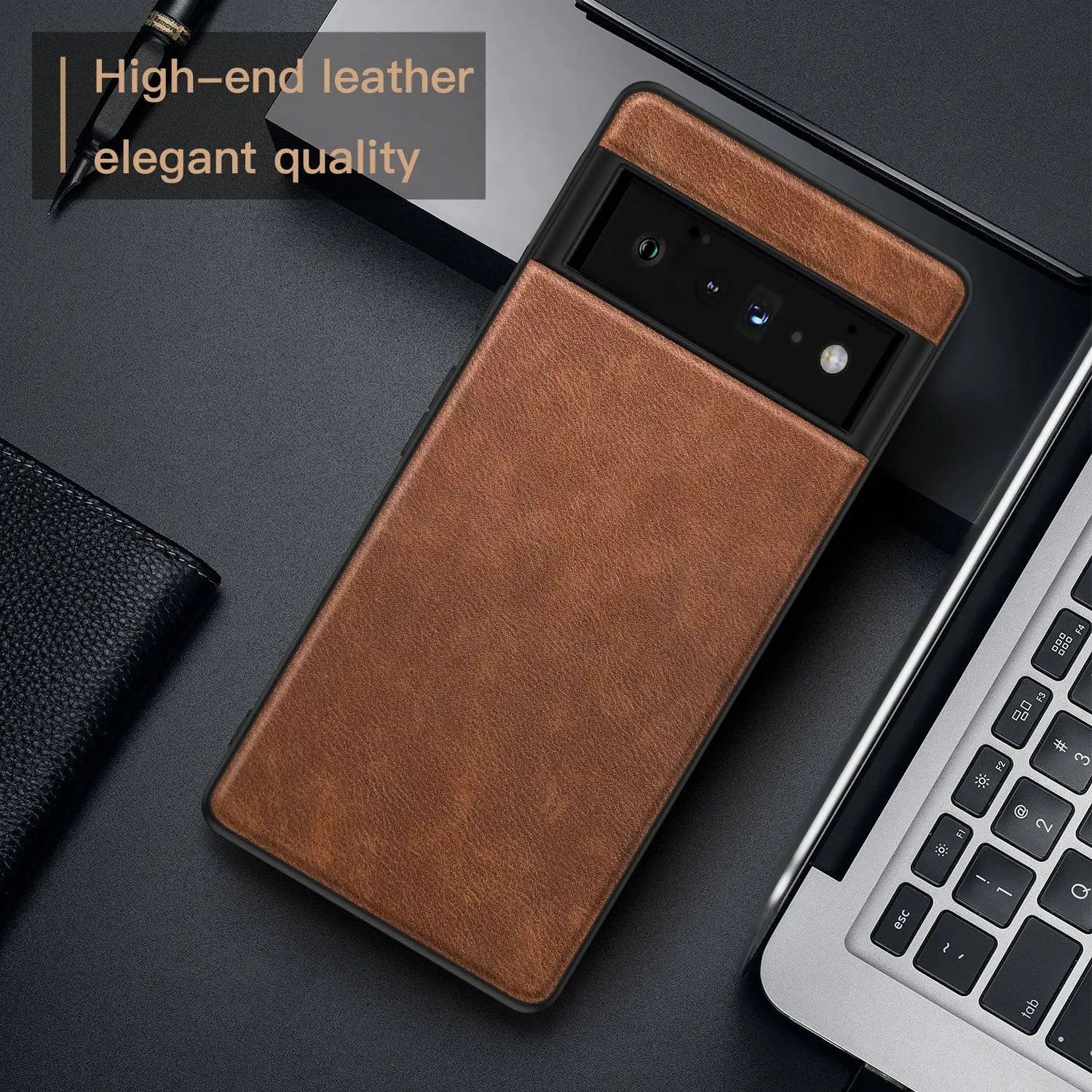 Gentleman Business Leather Case For Google Pixel 6 Pro - Pinnacle Luxuries