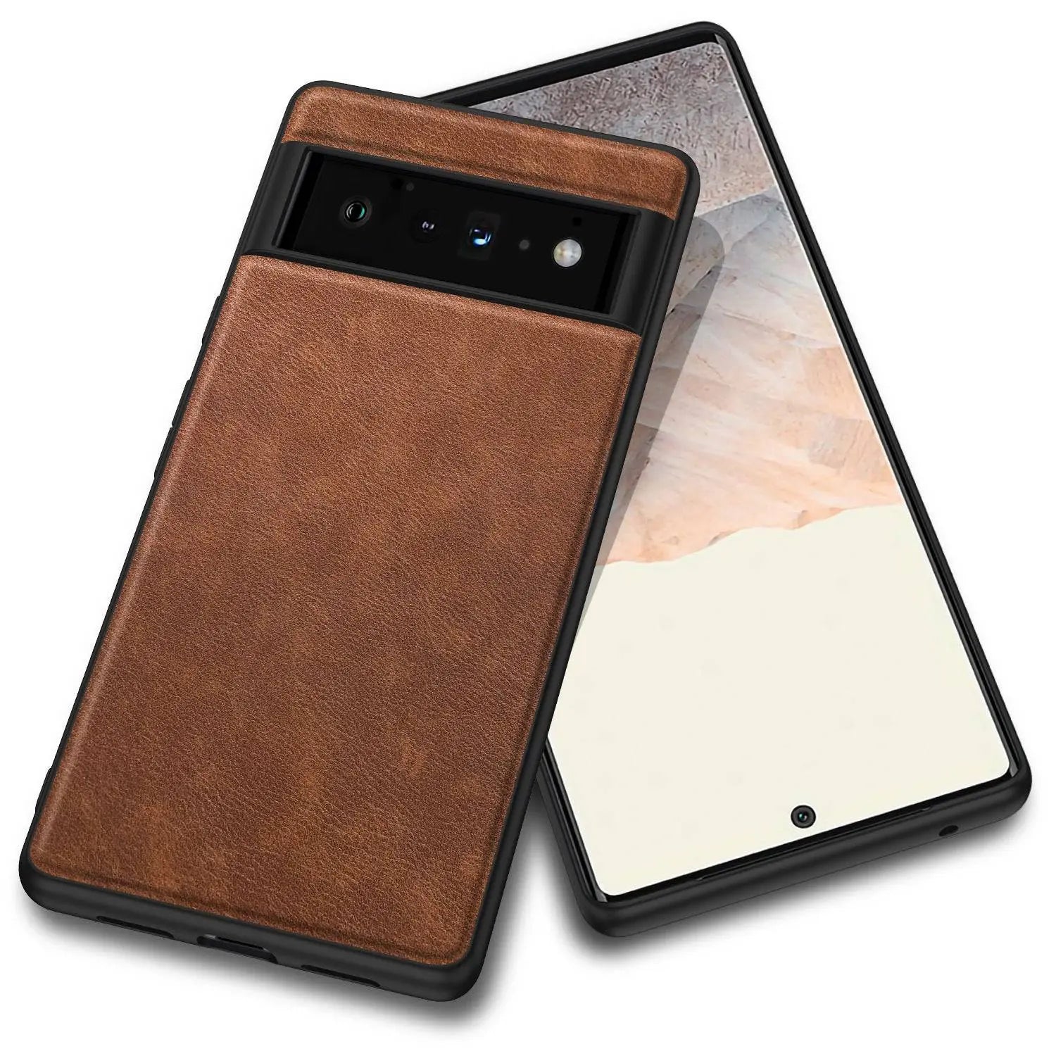 Gentleman Business Leather Case For Google Pixel 6 Pro - Pinnacle Luxuries