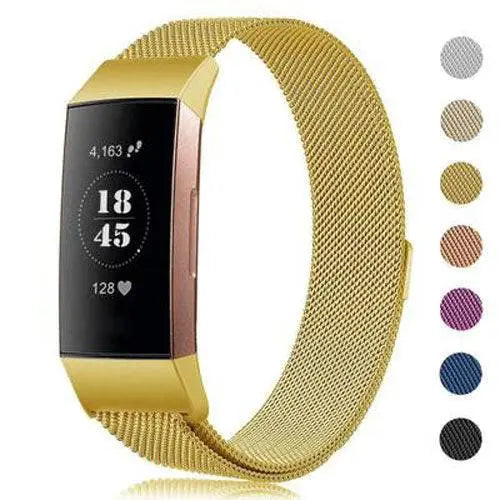 Fitbit Charge 3 & 4 Prestige Stainless Steel Mesh Loop Band - Pinnacle Luxuries