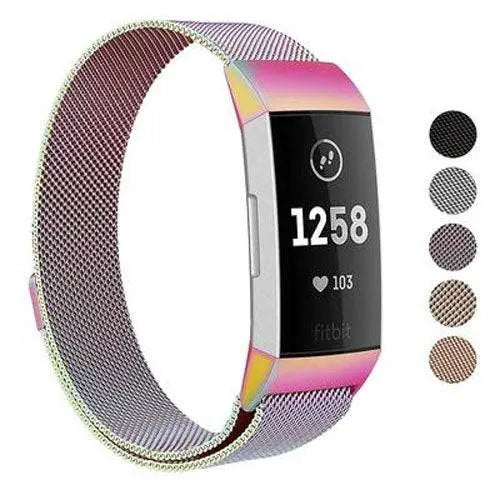 Fitbit Charge 3 & 4 Prestige Stainless Steel Mesh Loop Band - Pinnacle Luxuries