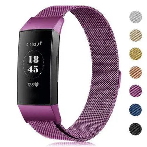 Fitbit Charge 3 & 4 Prestige Stainless Steel Mesh Loop Band - Pinnacle Luxuries