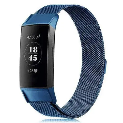 Fitbit Charge 3 & 4 Prestige Stainless Steel Mesh Loop Band - Pinnacle Luxuries