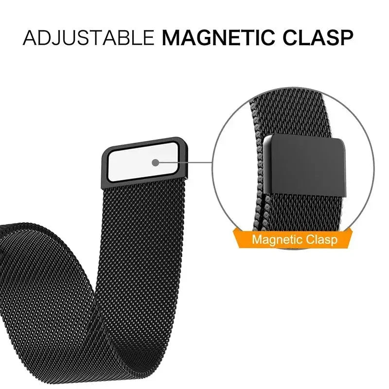18mm 20mm 22mm Metal Strap For Garmin Vivoactive 3 4 4s Band Watch Venu 2 2s 3s SQ Forerunner 645 Bracelet Milanese Loop Pinnacle Luxuries