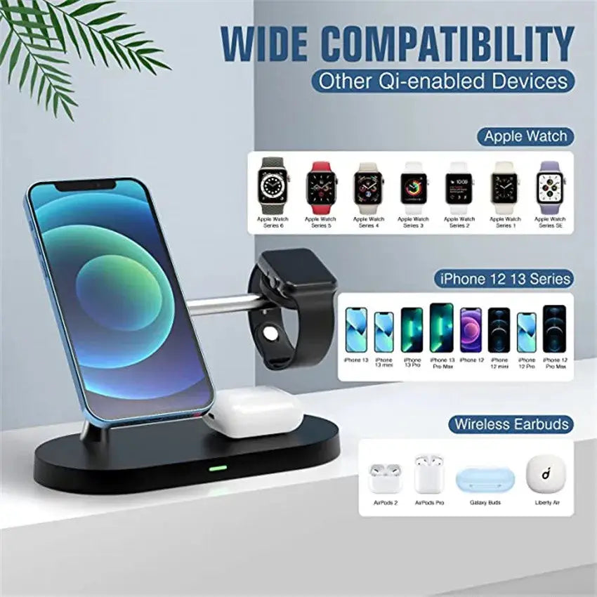 30W 3 in 1 Magnetic Wireless Charger Stand for iPhone 15 14 13 Pro Max Apple Watch 8 7 Airpods Induction Fast Charging Station Pinnacle Luxuries