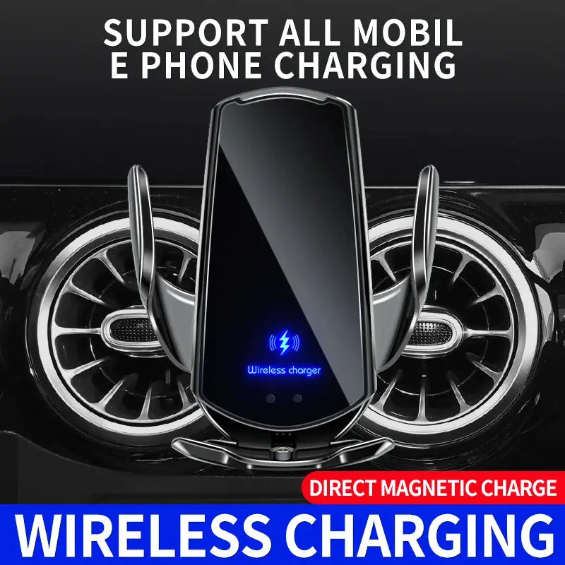 30W Car Wireless Charger Magnetic Automatic Car Mount Phone Holder For iPhone Xiaomi Samsung Infrared Induction Fast Charging Pinnacle Luxuries