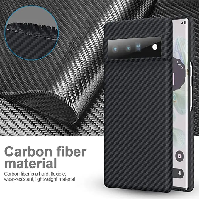 CarbonShield: Premium Genuine Aramid Carbon Fiber Phone Case For Google Pixel 6 and Pixel 7 Pinnacle Luxuries