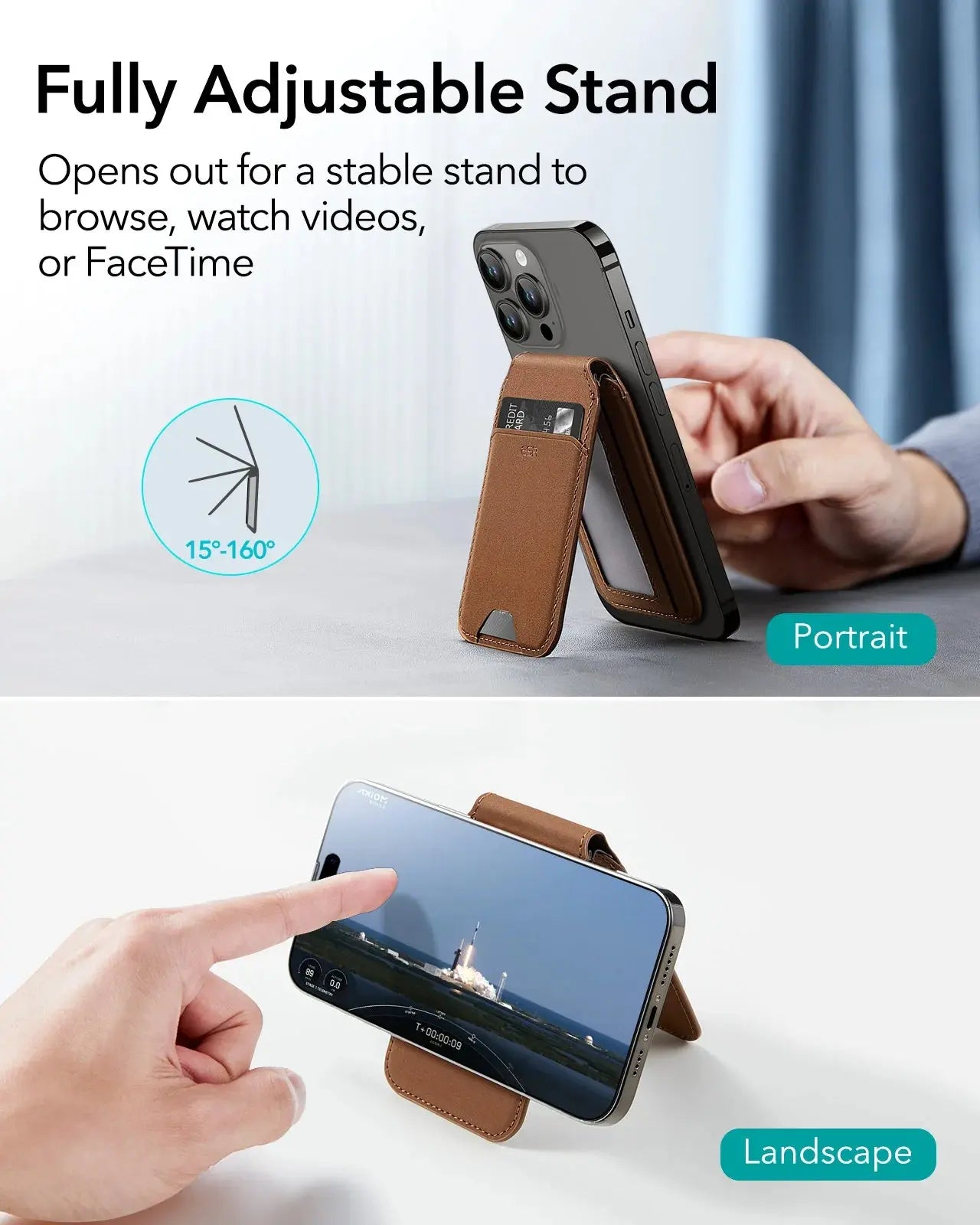 ESR for iPhone 15 14  Vegan Leather Magsafe Wallet Stand Case for iPhone 13 12 Pro Max Cartera Magsafe for iPhone 14 Pro Leather Pinnacle Luxuries