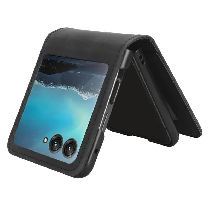 For Motorola Razr 40 Ultra Case Premium Leather Wallet Leather Flip Multi-card slot Cover For Moto Razr+ Plus 2023 Phone Case Pinnacle Luxuries