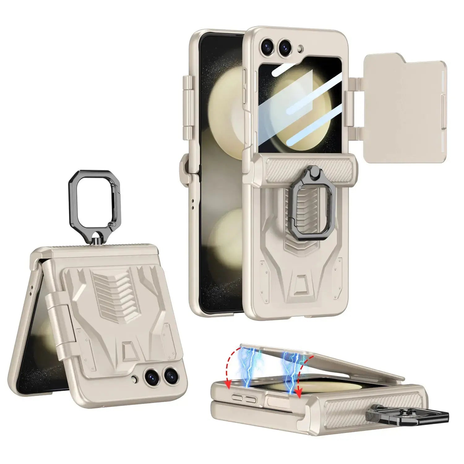 GalaxyGuard Pro: Magnetic Hinge All-Package Case for Samsung Galaxy Z Flip 5 5G - Pinnacle Luxuries