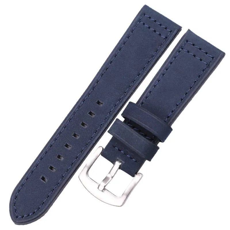 PL Genuine Cowhide Hand Stitched Leather Watch Band 18mm 20mm 22mm 24mm Pinnacle Luxuries