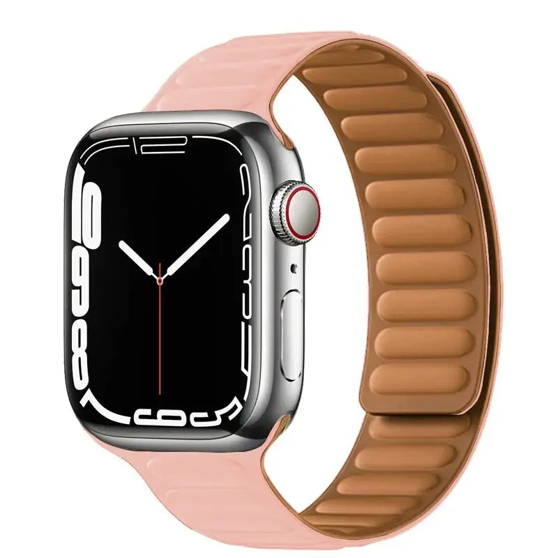 Luxe Leather Loop & Silicone Magnetic Bands for Apple Watch Series 9 & Ultra 2 - Pinnacle Luxuries