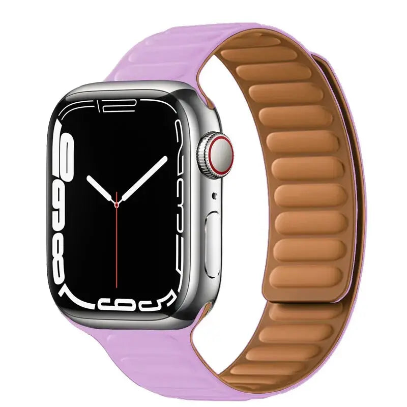 Luxe Leather Loop & Silicone Magnetic Bands for Apple Watch Series 9 & Ultra 2 - Pinnacle Luxuries