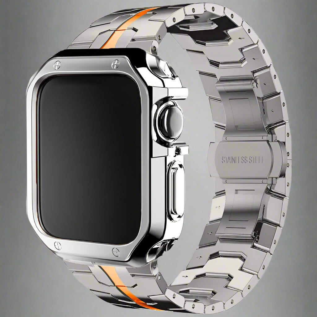 Luxury Metal Strap+TPU Case For Apple Watch Series 10 9 8 SE 46mm 42mm 45mm 41mm 44 40mm Stainless Steel Band iWatch Ultra2 49mm Pinnacle Luxuries