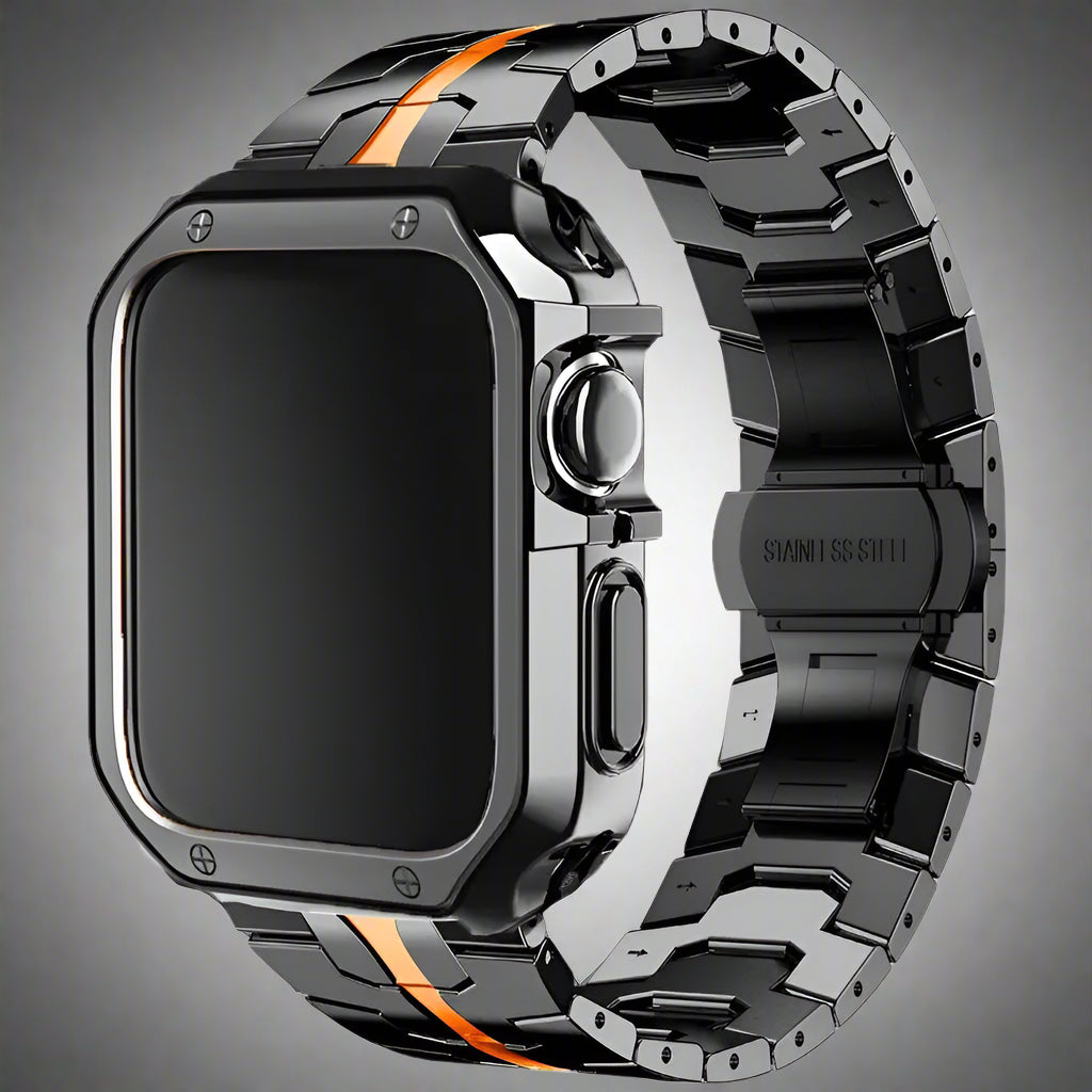 Luxury Metal Strap+TPU Case For Apple Watch Series 10 9 8 SE 46mm 42mm 45mm 41mm 44 40mm Stainless Steel Band iWatch Ultra2 49mm Pinnacle Luxuries