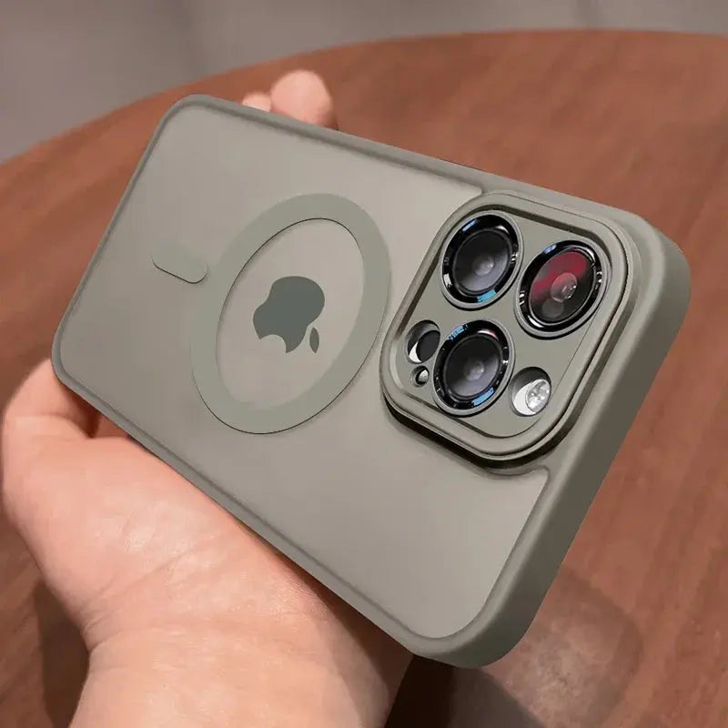 Magnetic Luxury Matte Translucent Armor Shockproof Case For iPhone 14 13 12 11 15 Pro Max Plus For Magsafe Wireless Charge Cover Pinnacle Luxuries