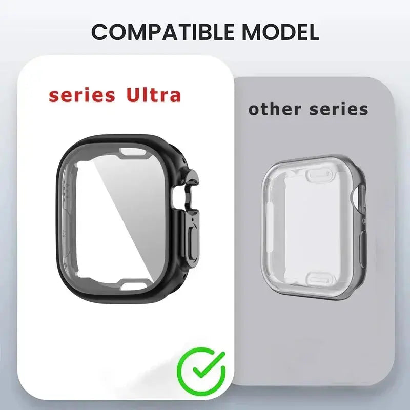 Metal Band+Case for Apple Watch Ultra 2 Strap 49mm 42mm 41mm 45mm 40mm 44mm TPU Cover Bracelet For Iwatch Series 9 8 7 6 SE 5 4 Pinnacle Luxuries