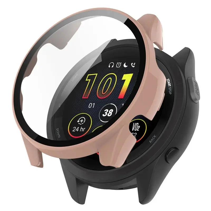 PC Case+Tempered Glass For Garmin Forerunner 265 265S 965 955 255 255S Forerunner 255 255S 955 965 Screen Protector Watch Cover Pinnacle Luxuries