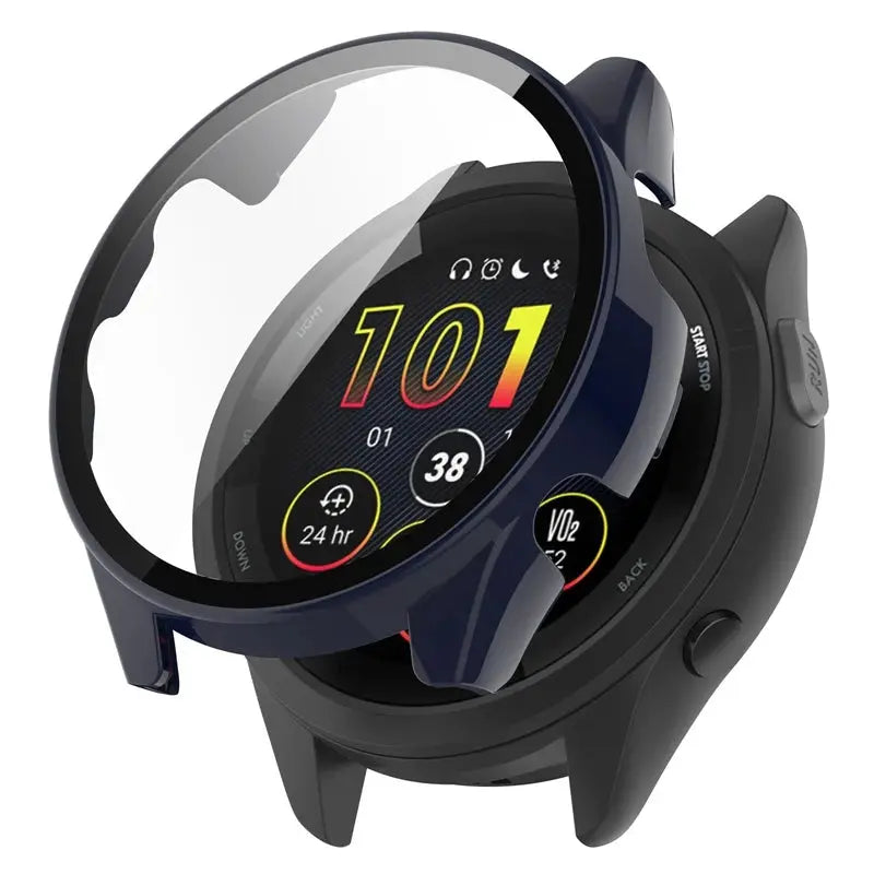 PC Case+Tempered Glass For Garmin Forerunner 265 265S 965 955 255 255S Forerunner 255 255S 955 965 Screen Protector Watch Cover Pinnacle Luxuries