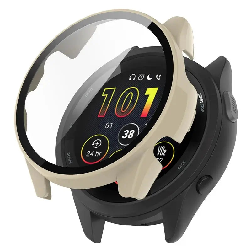 PC Case+Tempered Glass For Garmin Forerunner 265 265S 965 955 255 255S Forerunner 255 255S 955 965 Screen Protector Watch Cover Pinnacle Luxuries