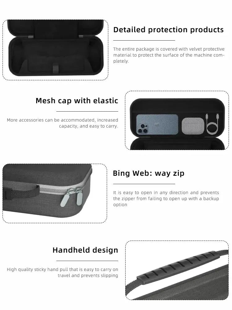 Portable Case Bag for PS Portal Case EVA Hard Carry Storage Bag For Sony PlayStation 5 Portal Handheld Game Console Accessories Pinnacle Luxuries