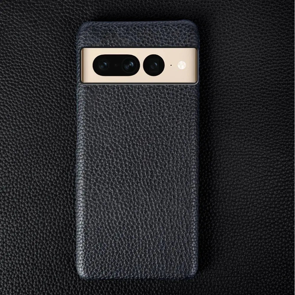 LuxLeather Elite Cowhide Case for Google Pixel 6, 7, 8 Pro, 9 Pro XL & More – Premium Leather with Hard PC Back Cover