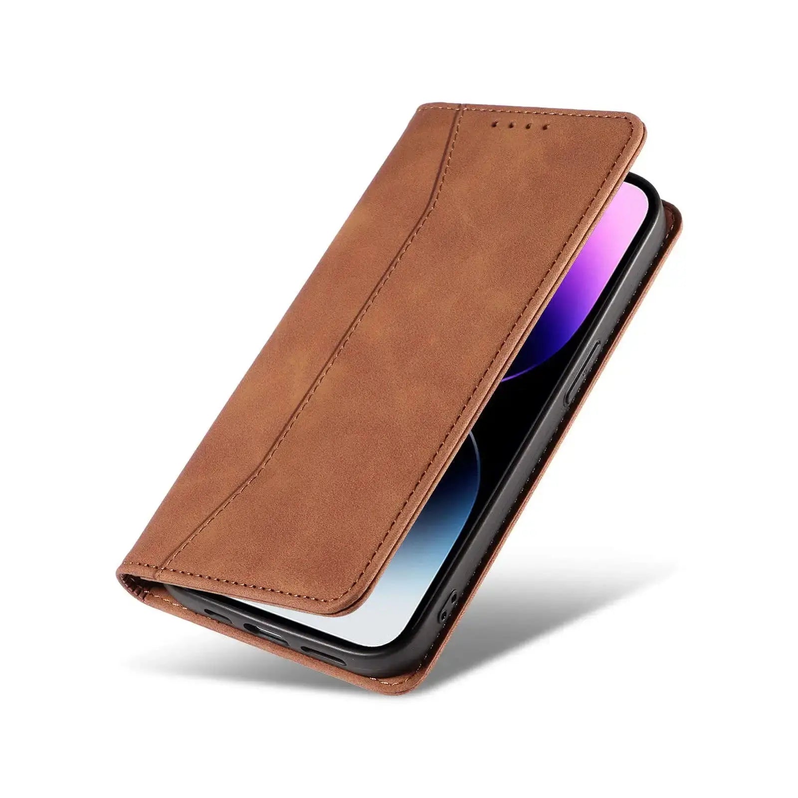 WEFOR Flip Wallet Case for iPhone 15 5G/14/ Pro Max, Leather Magnetic Folio Cover with Card Holder, Kickstand - TPU Shockproof Pinnacle Luxuries