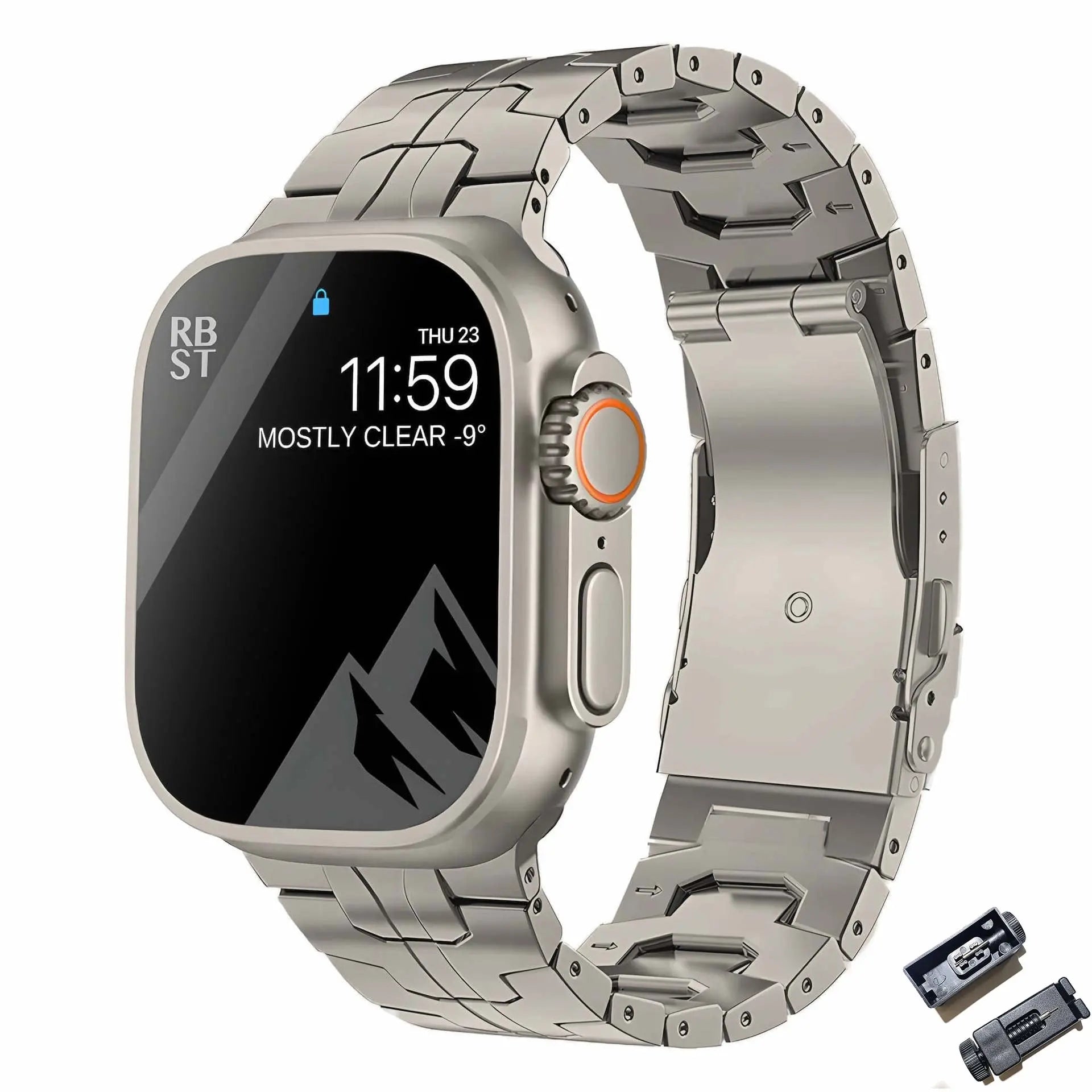 Luxury Titanium Strap for Apple Watch Band Ultra 49mm