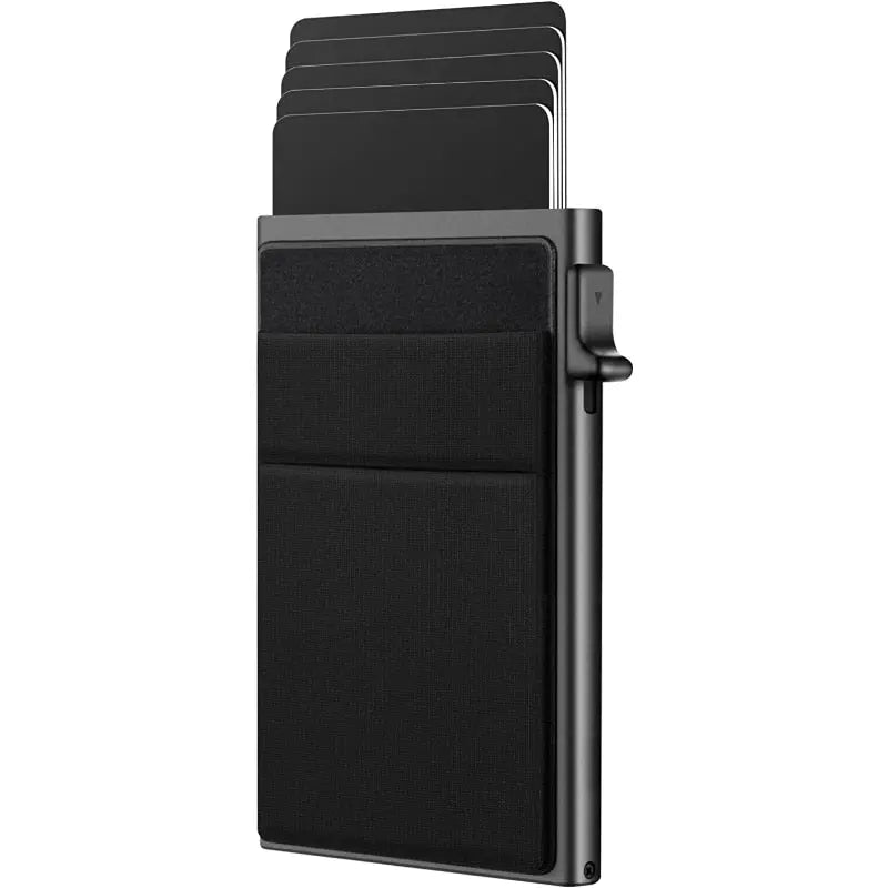 Rfid Credit Card Holder Wallet Metal Thin Slim Bank Card Case Men Women Pop Up Minimalist Wallet Small Black Purse Metal Vallet Pinnacle Luxuries