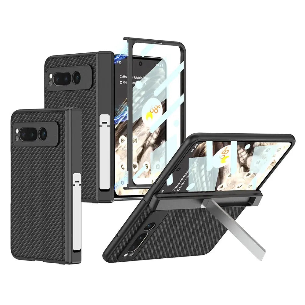 FlexKick ProShield Leather Case For Pixel Fold Phone Pinnacle Luxuries