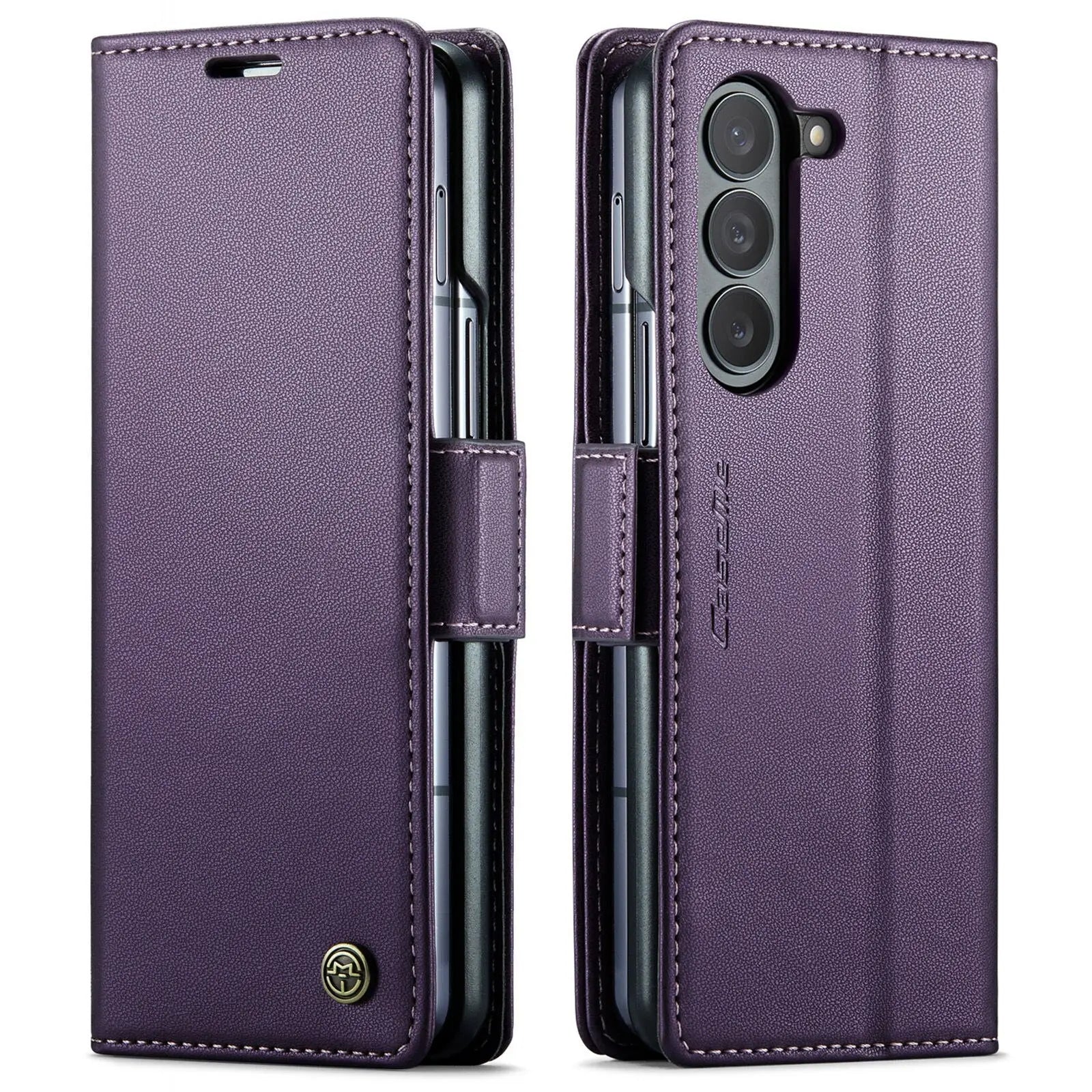 CaseMe Wallet Case for Samsung Galaxy Z Fold 5 Premium PU Leather Flip Case Magnetic Credit Card Holder Phone Cover Pinnacle Luxuries